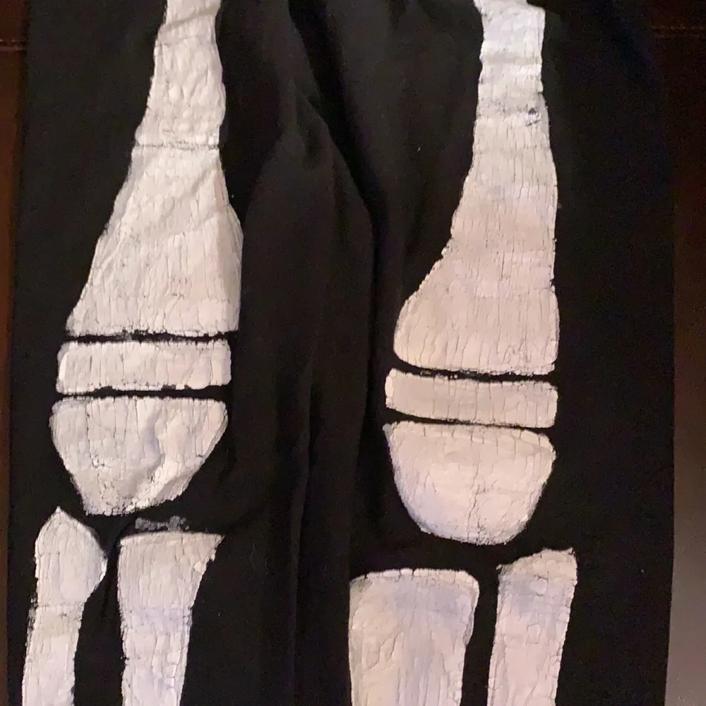 Kids Halloween Fortnight Skull Trooper costume mask/shirt /hand painted pants